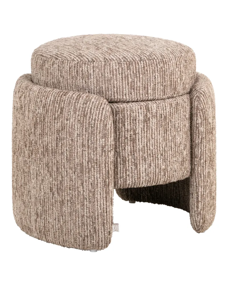Pouf Cupid, Mocca linear von Richmond Interiors, Produktansicht 2