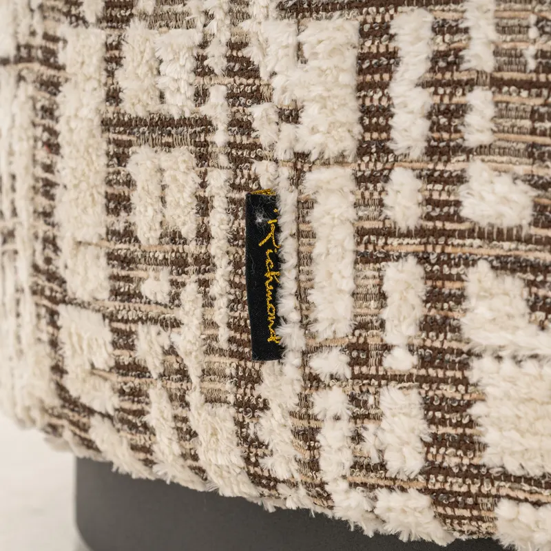 Pouf Lexie, Creme, 70Ø cm von Richmond Interiors, Produktansicht 2