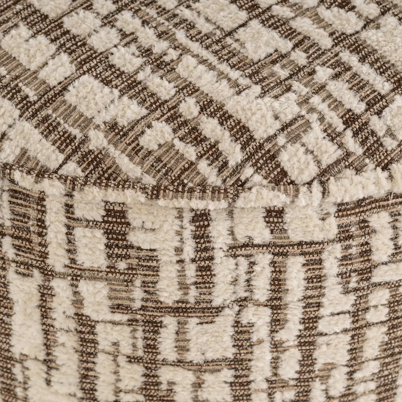 Pouf Lexie, Creme, 70Ø cm von Richmond Interiors, Produktansicht 3