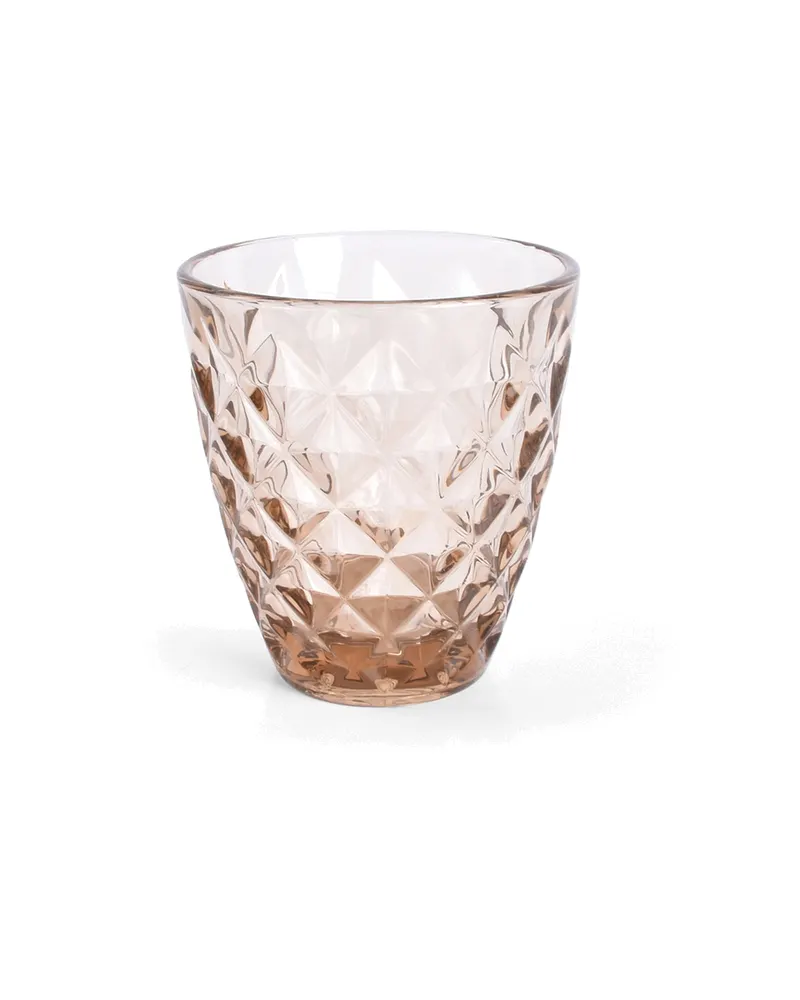 Prisma Trinkglas mit 220 ml in fünf Farben, Ocker