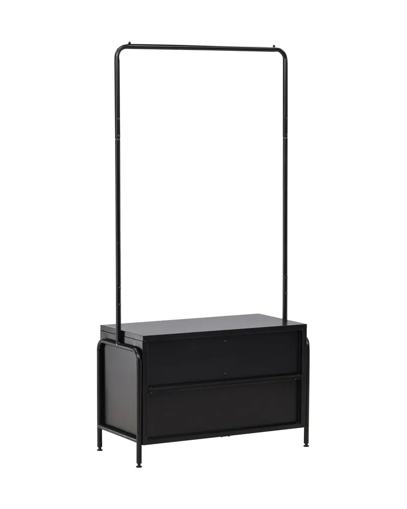 Quito Garderobe mit Kleiderstange, Fächern und Schublade, Ansicht 9