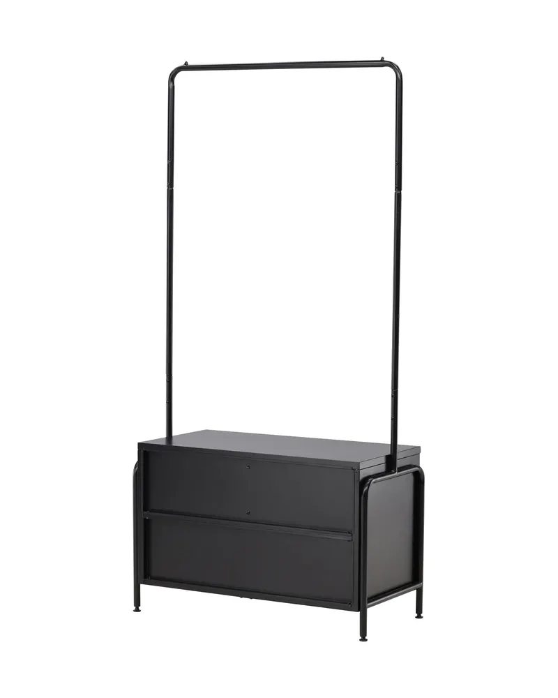Quito Garderobe mit Kleiderstange, Fächern und Schublade, Ansicht 11