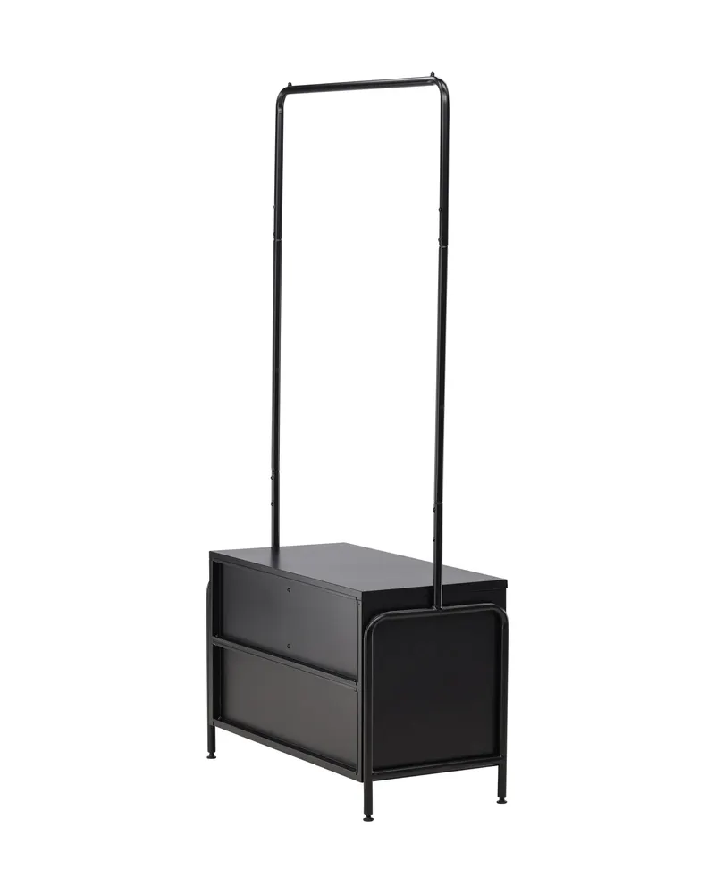 Quito Garderobe mit Kleiderstange, Fächern und Schublade, Ansicht 12