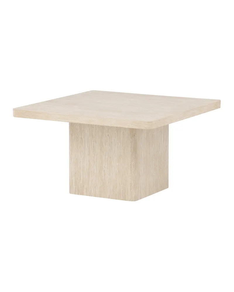 Qvart quadratischer Couchtisch auf Sockelfuß in 80 × 80 cm, Ansicht 11
