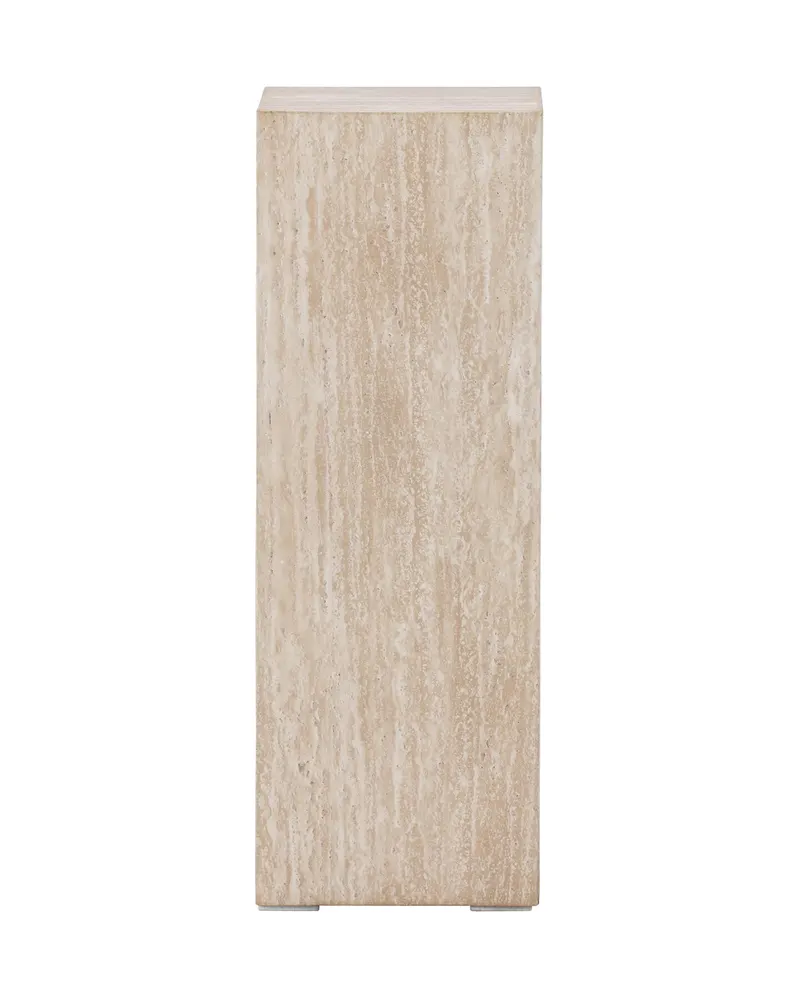 Ramsvik hoher Beistelltisch in Säulenform in 23 × 23 cm, Beige, Ansicht 7