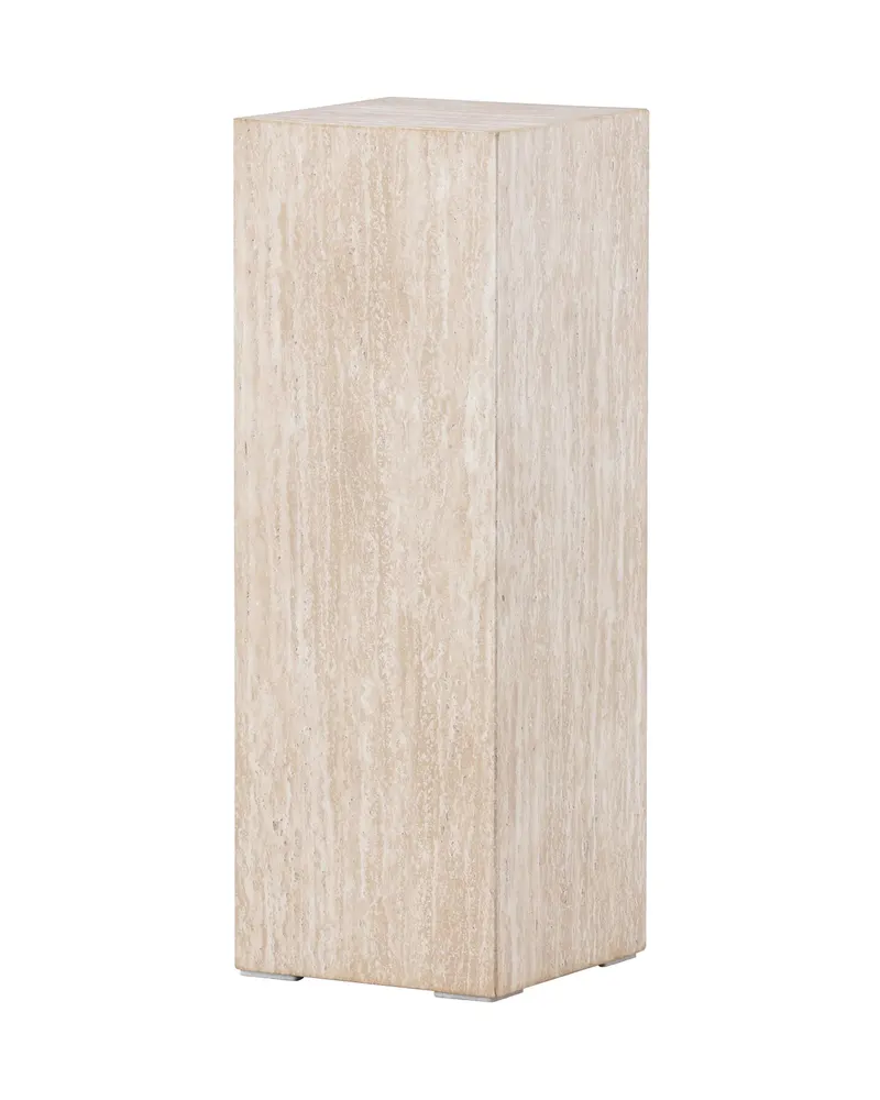 Ramsvik hoher Beistelltisch in Säulenform in 23 × 23 cm, Beige, Ansicht 8