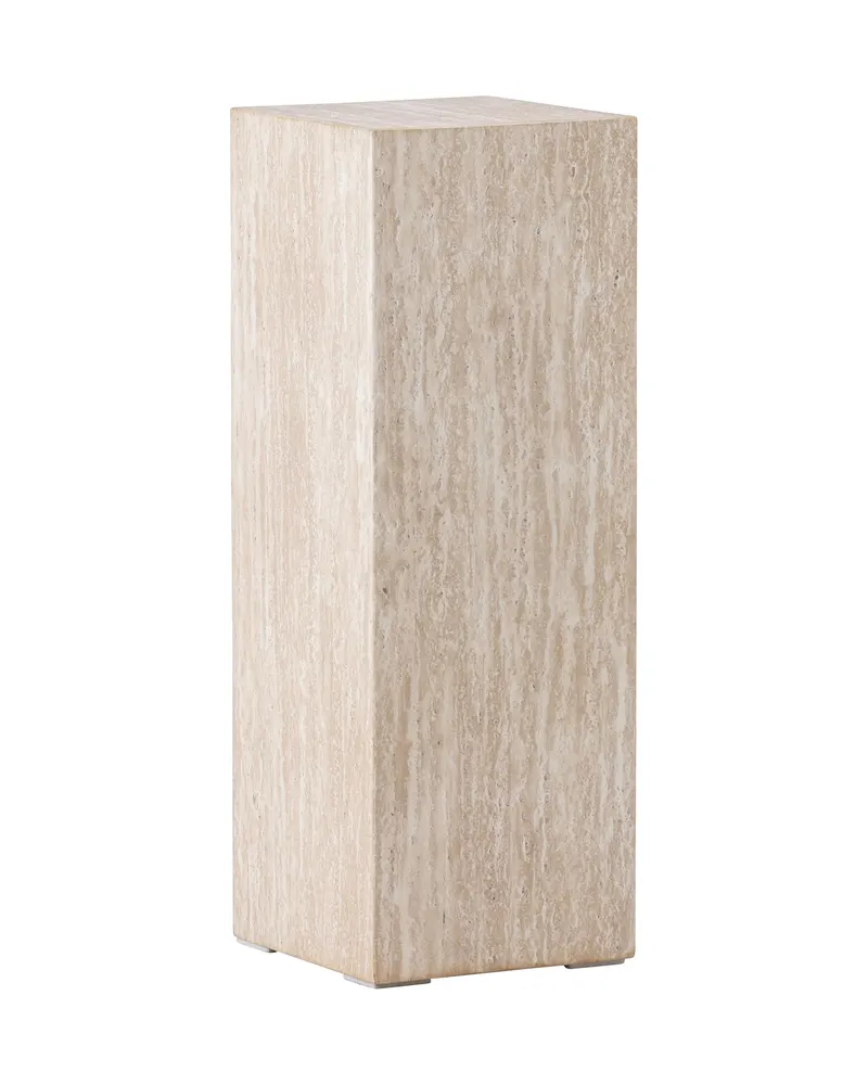 Ramsvik hoher Beistelltisch in Säulenform in 23 × 23 cm, Beige, Ansicht 9