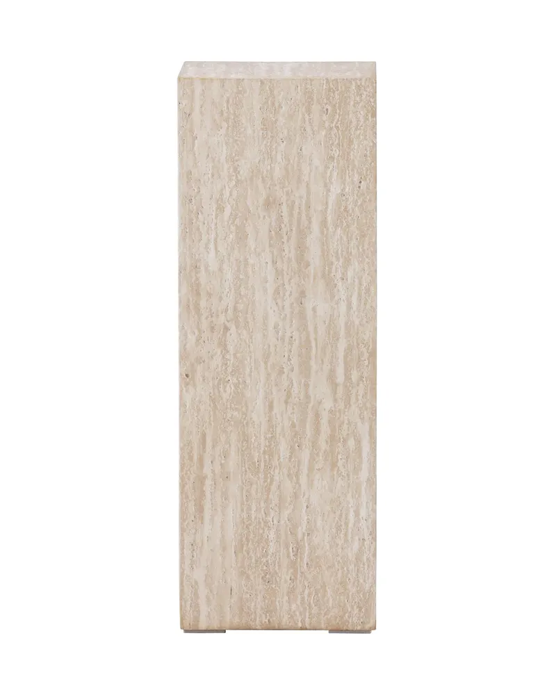 Ramsvik hoher Beistelltisch in Säulenform in 23 × 23 cm, Beige, Ansicht 10