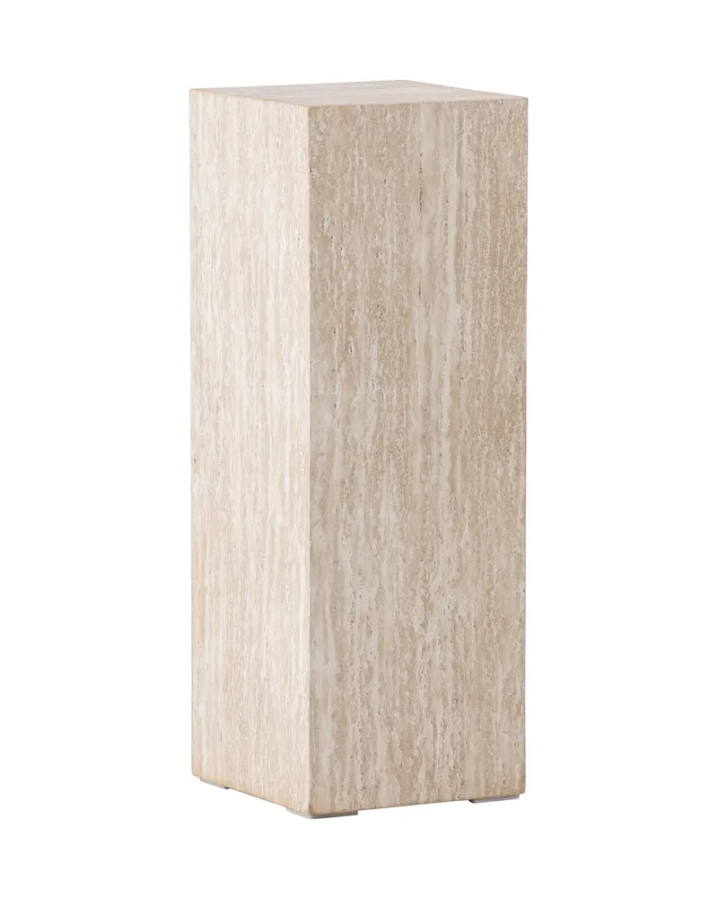 Ramsvik hoher Beistelltisch in Säulenform in 23 × 23 cm, Beige, Ansicht 12