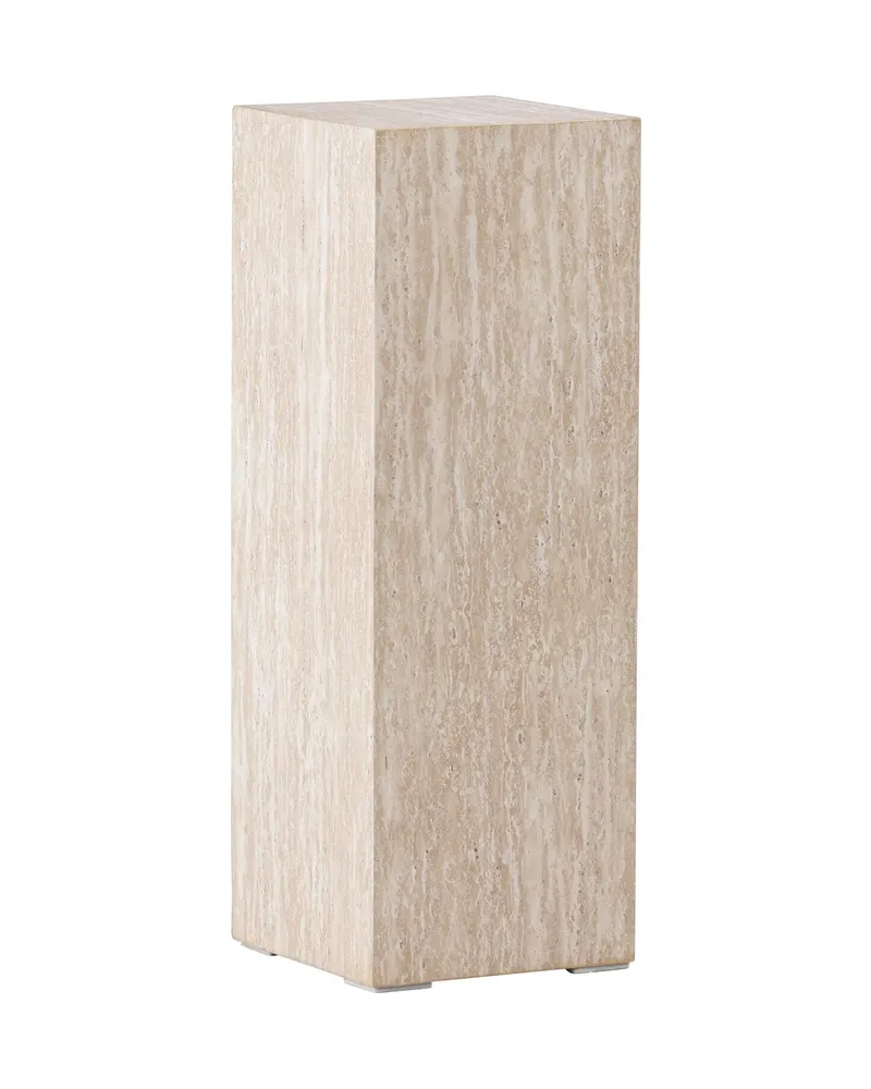 Ramsvik hoher Beistelltisch in Säulenform in 23 × 23 cm, Beige, Ansicht 3