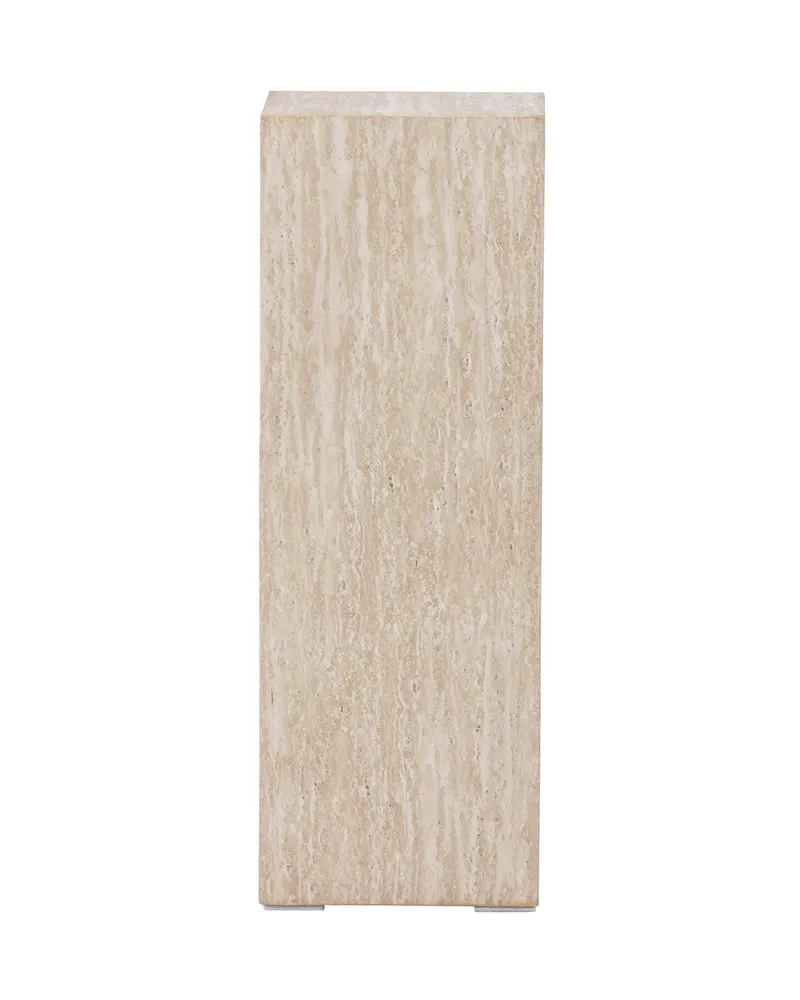 Ramsvik hoher Beistelltisch in Säulenform in 23 × 23 cm, Beige, Ansicht 4