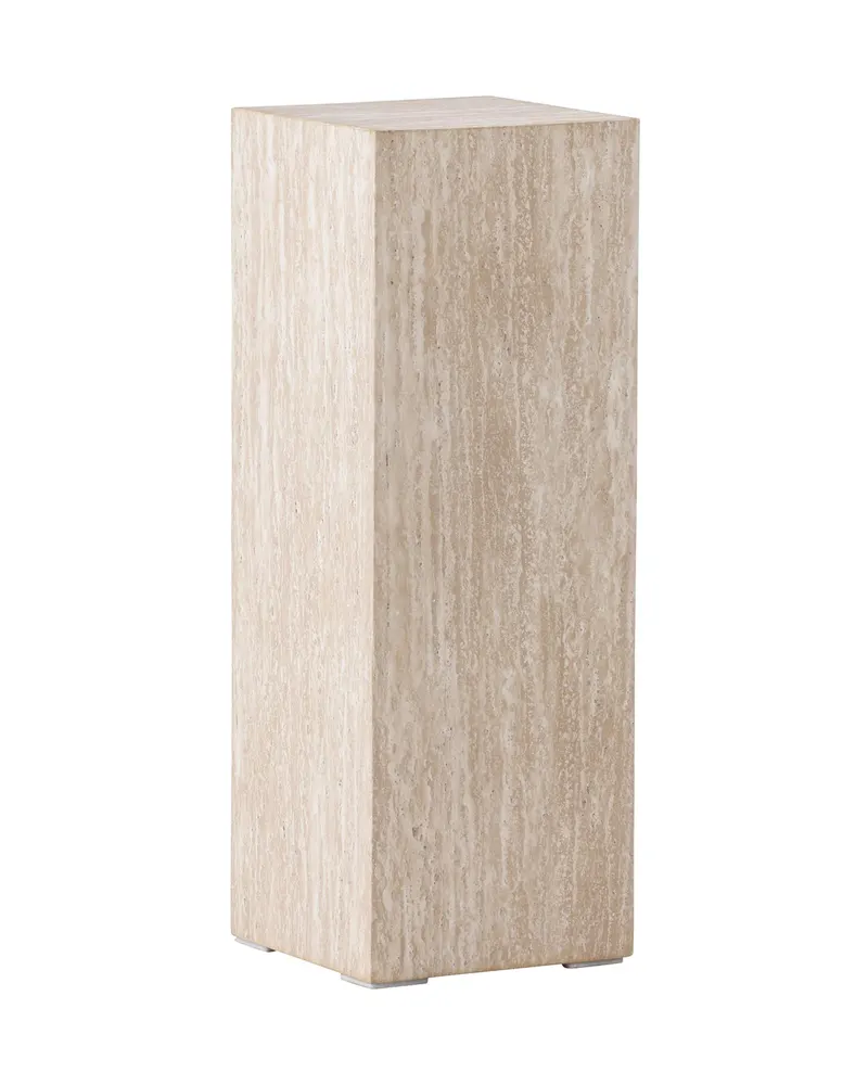 Ramsvik hoher Beistelltisch in Säulenform in 23 × 23 cm, Beige, Ansicht 6