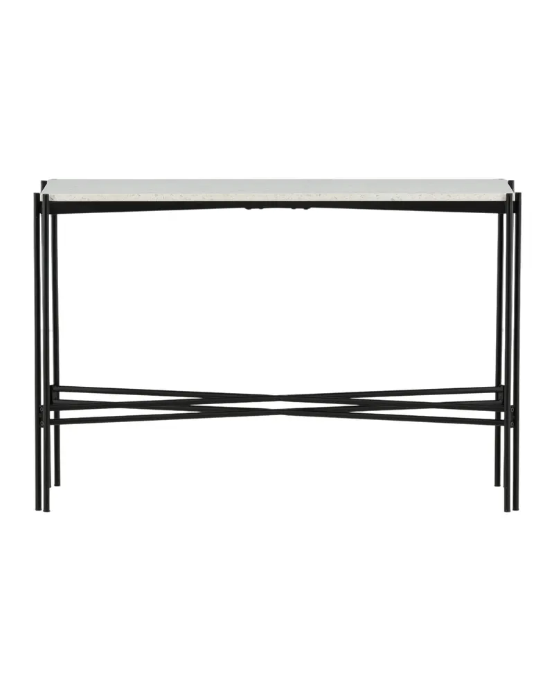 Razzia schmaler Beistelltisch mit Terrazzoplatte, 110 × 30 cm