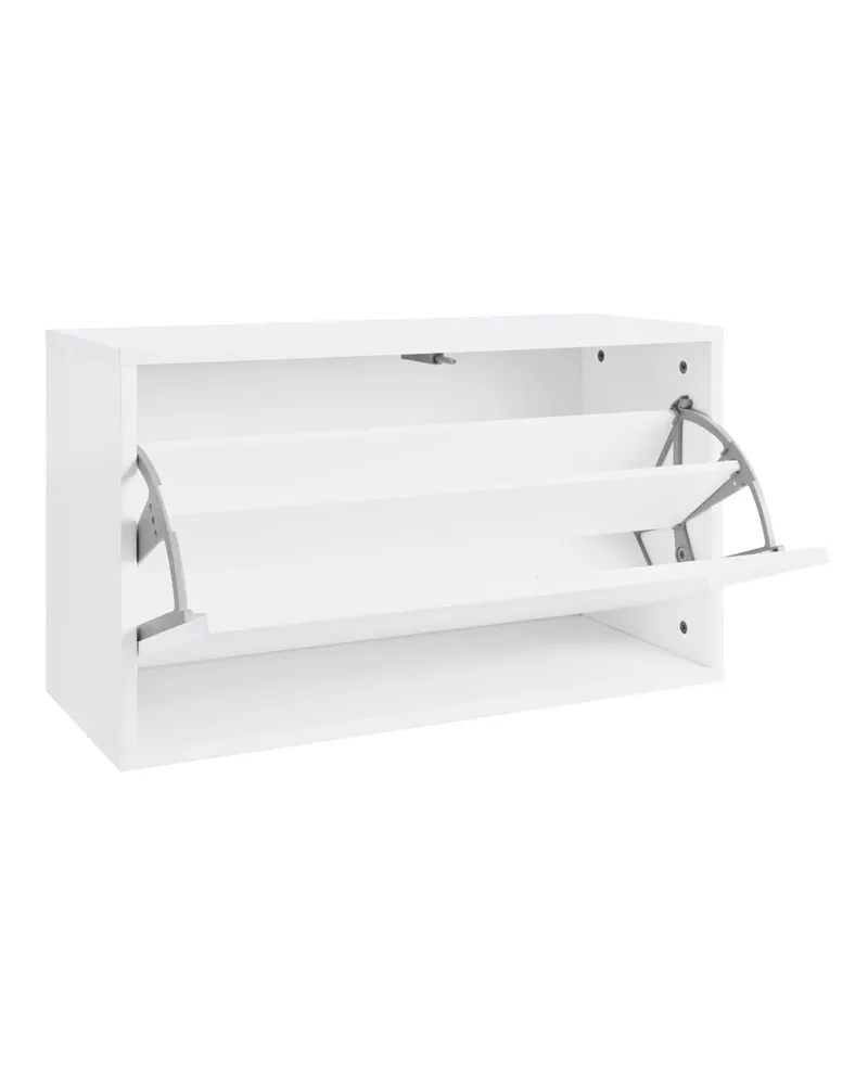 ReCollector Schuhkipper Shoe Box aus melaminbeschichteter Spanplatte, Brillantweiß, 70 × 40 × 30 cm (B × H × T), Ansicht 4