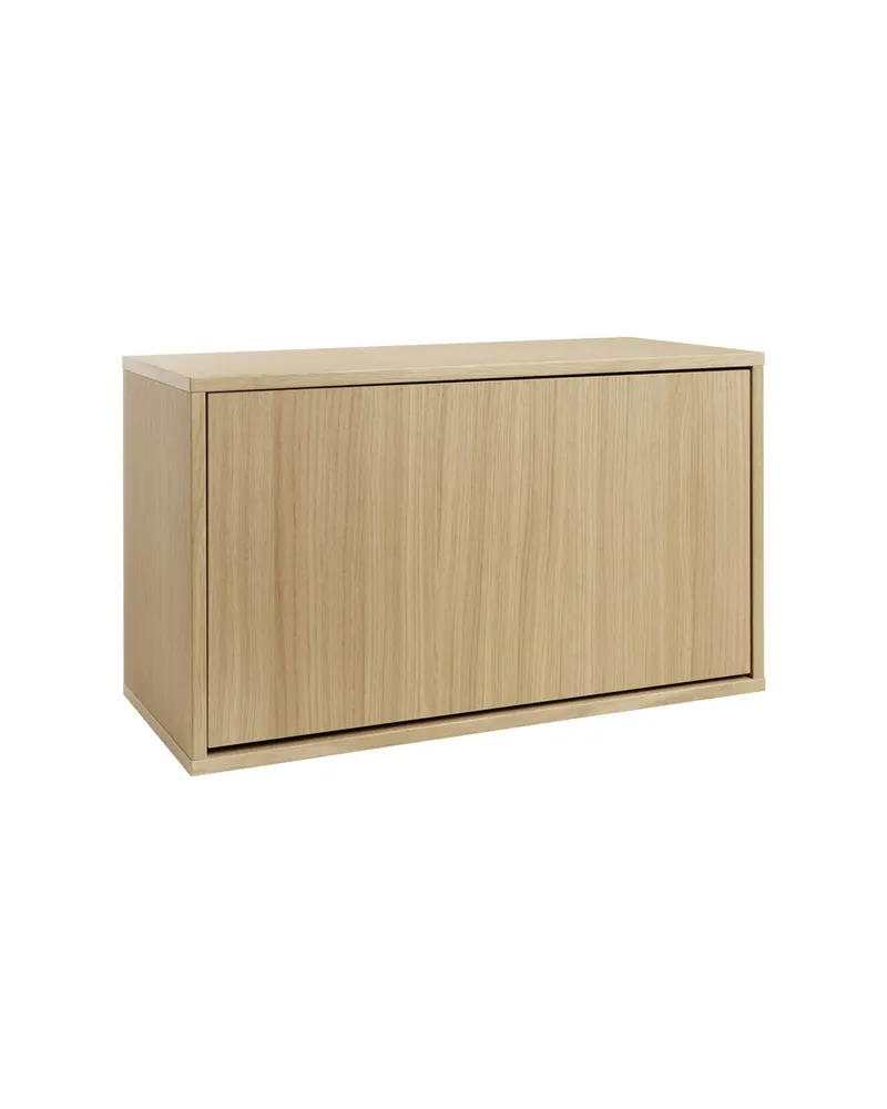 ReCollector Schuhkipper Shoe Box aus melaminbeschichteter Spanplatte, Eiche warm, 70 × 40 × 30 cm (B × H × T), Ansicht 1