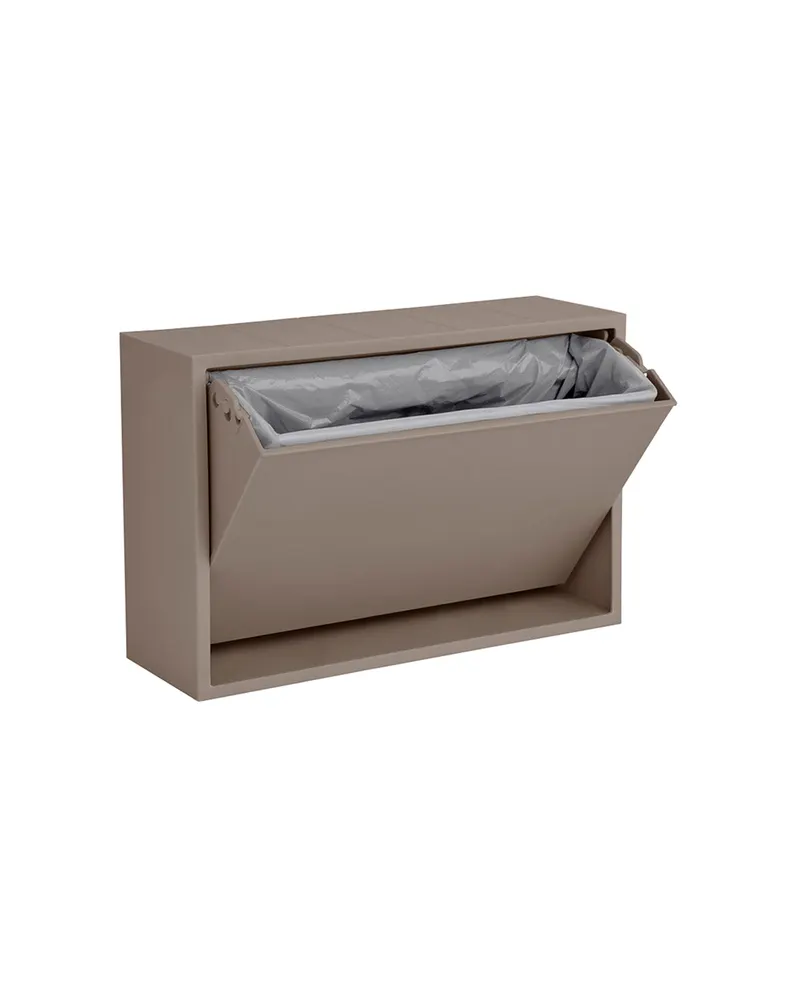 Wand-Aufbewahrungsbox Mini ReCollector aus recyceltem PP, Braun (Fungi Brown), 30 × 20 × 10 cm, Ansicht 2