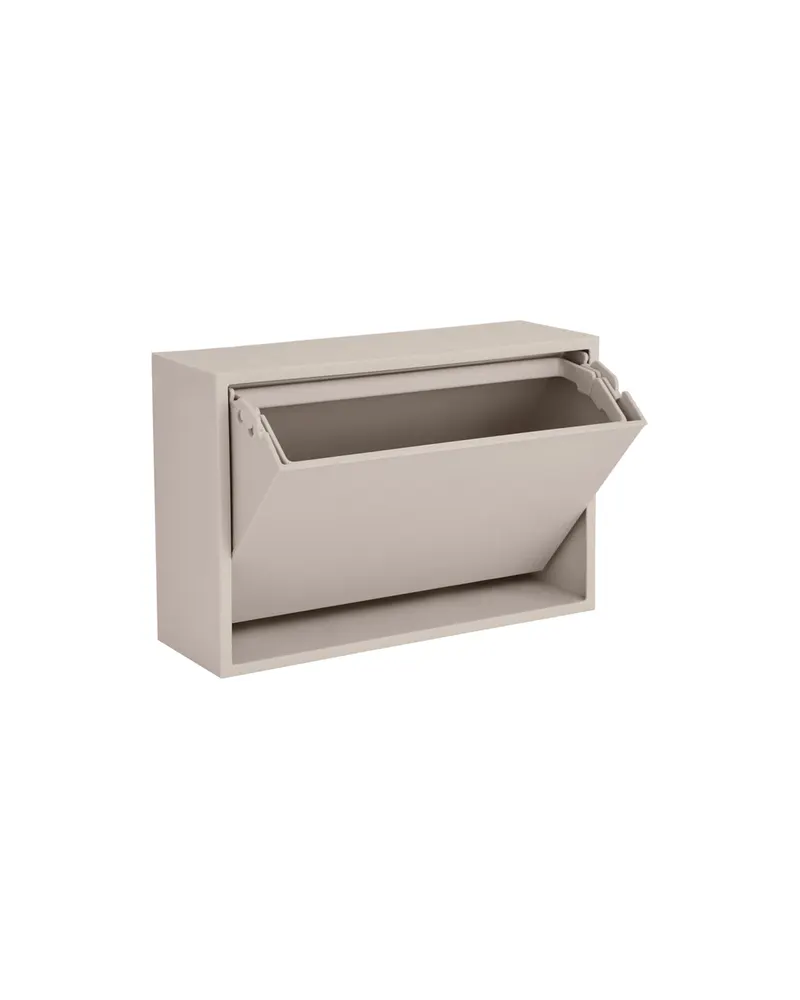 Wand-Aufbewahrungsbox Mini ReCollector aus recyceltem PP, Silbergrau (Silver Cloud Grey), 30 × 20 × 10 cm, Ansicht 1