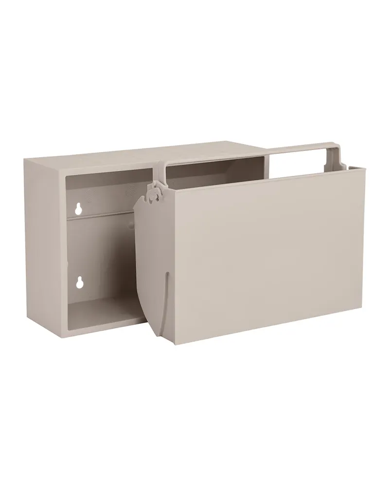 Wand-Aufbewahrungsbox Mini ReCollector aus recyceltem PP, Silbergrau (Silver Cloud Grey), 30 × 20 × 10 cm, Ansicht 2