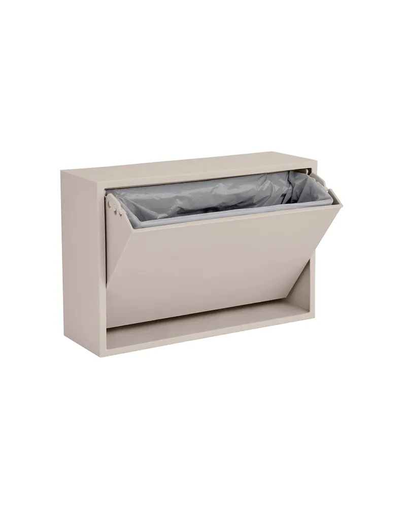 Wand-Aufbewahrungsbox Mini ReCollector aus recyceltem PP, Silbergrau (Silver Cloud Grey), 30 × 20 × 10 cm, Ansicht 3