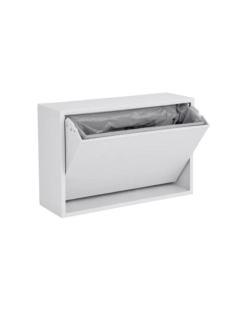 Wand-Aufbewahrungsbox Mini ReCollector aus recyceltem PP, Brillantweiß, 30 × 20 × 10 cm, Ansicht 2