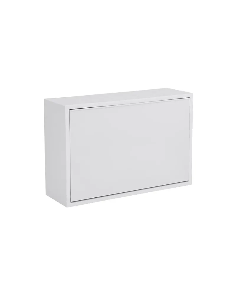 Wand-Aufbewahrungsbox Mini ReCollector aus recyceltem PP, Brillantweiß, 30 × 20 × 10 cm, Ansicht 3