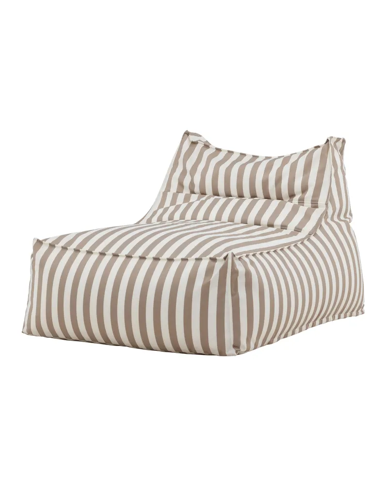 Redang Outdoor-Loungesessel im Sitzsack-Stil in Weiß, Gestell Beige, Olefin, Ansicht 1