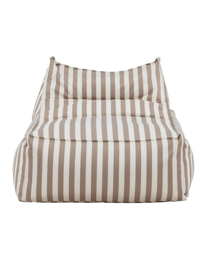Redang Outdoor-Loungesessel im Sitzsack-Stil in Weiß, Gestell Beige, Olefin, Ansicht 2