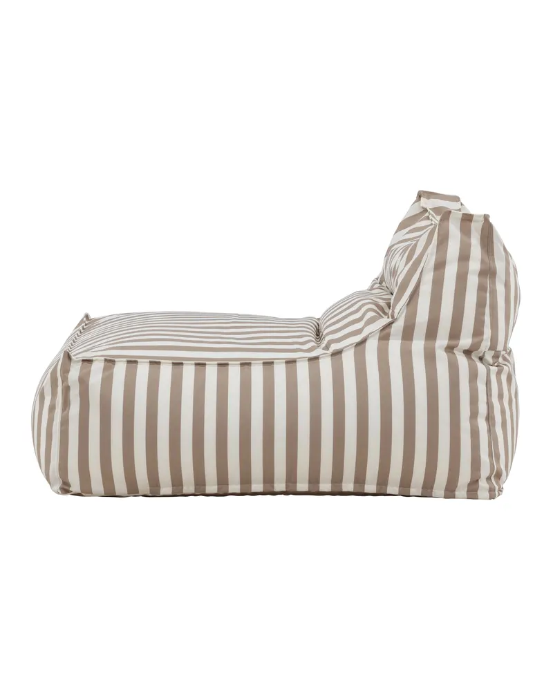 Redang Outdoor-Loungesessel im Sitzsack-Stil in Weiß, Gestell Beige, Olefin, Ansicht 3