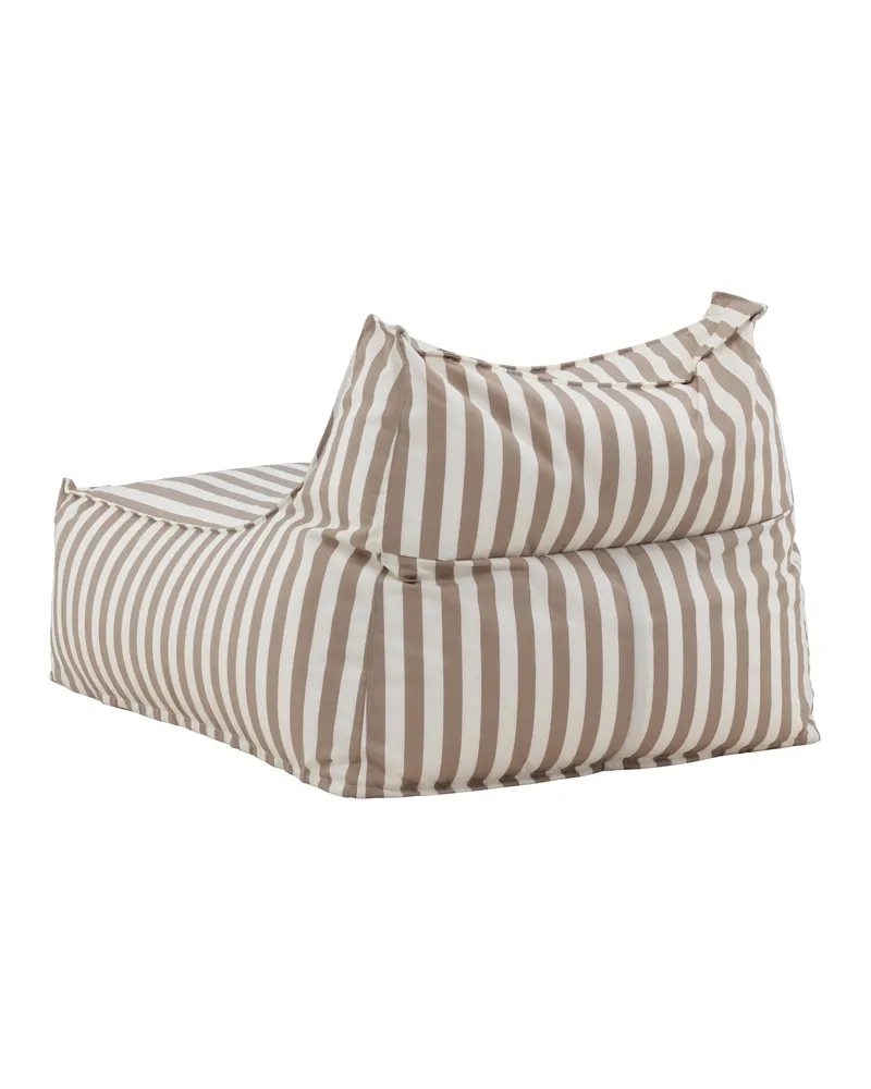 Redang Outdoor-Loungesessel im Sitzsack-Stil in Weiß, Gestell Beige, Olefin, Ansicht 5