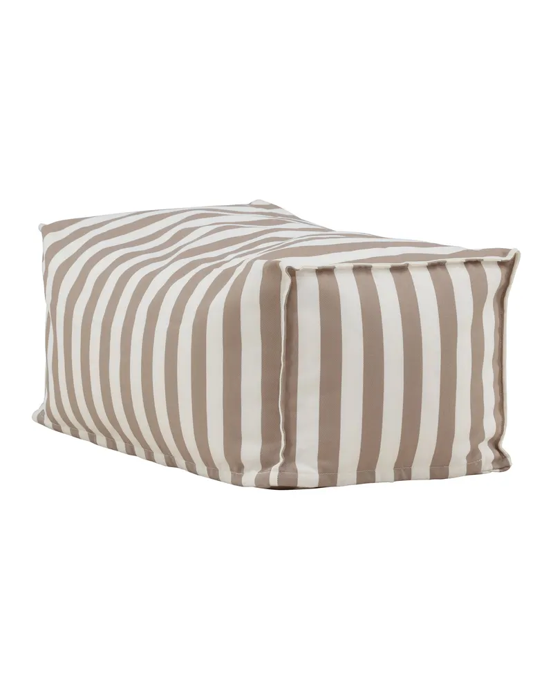 Redang Outdoor-Loungesessel im Sitzsack-Stil in Weiß / Beige, Gestell Beige, Olefin, Ansicht 3
