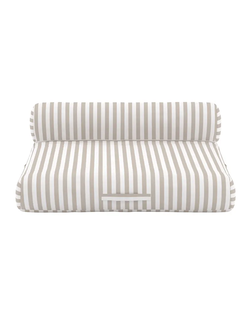 Redang Loungesessel, Hocker und Sonnenliege in Weiß / Beige, Gestell Beige, Ansicht 2