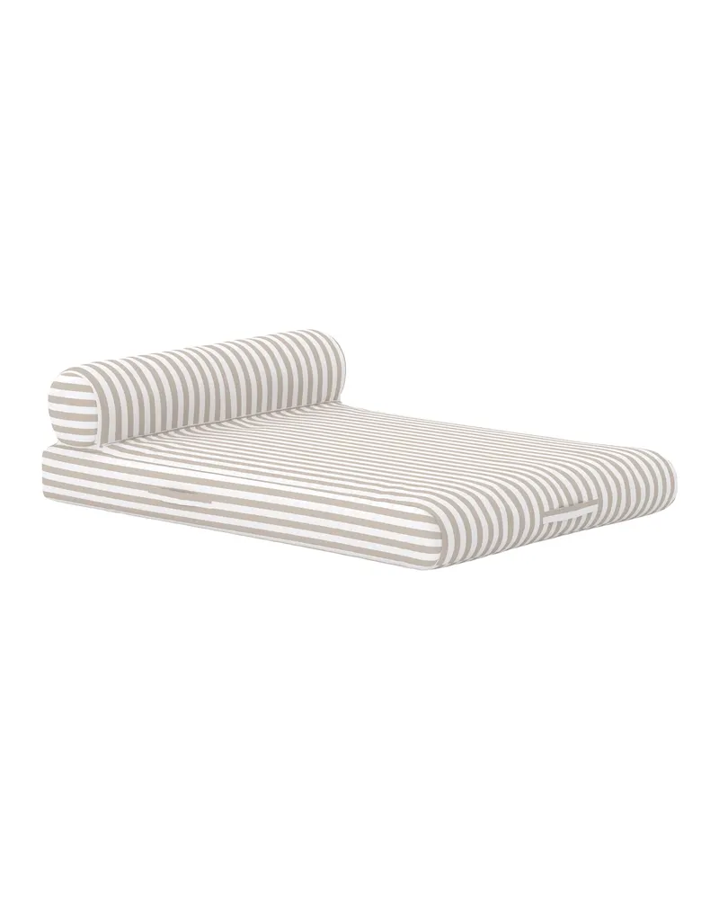 Redang Loungesessel, Hocker und Sonnenliege in Weiß / Beige, Gestell Beige, Ansicht 3