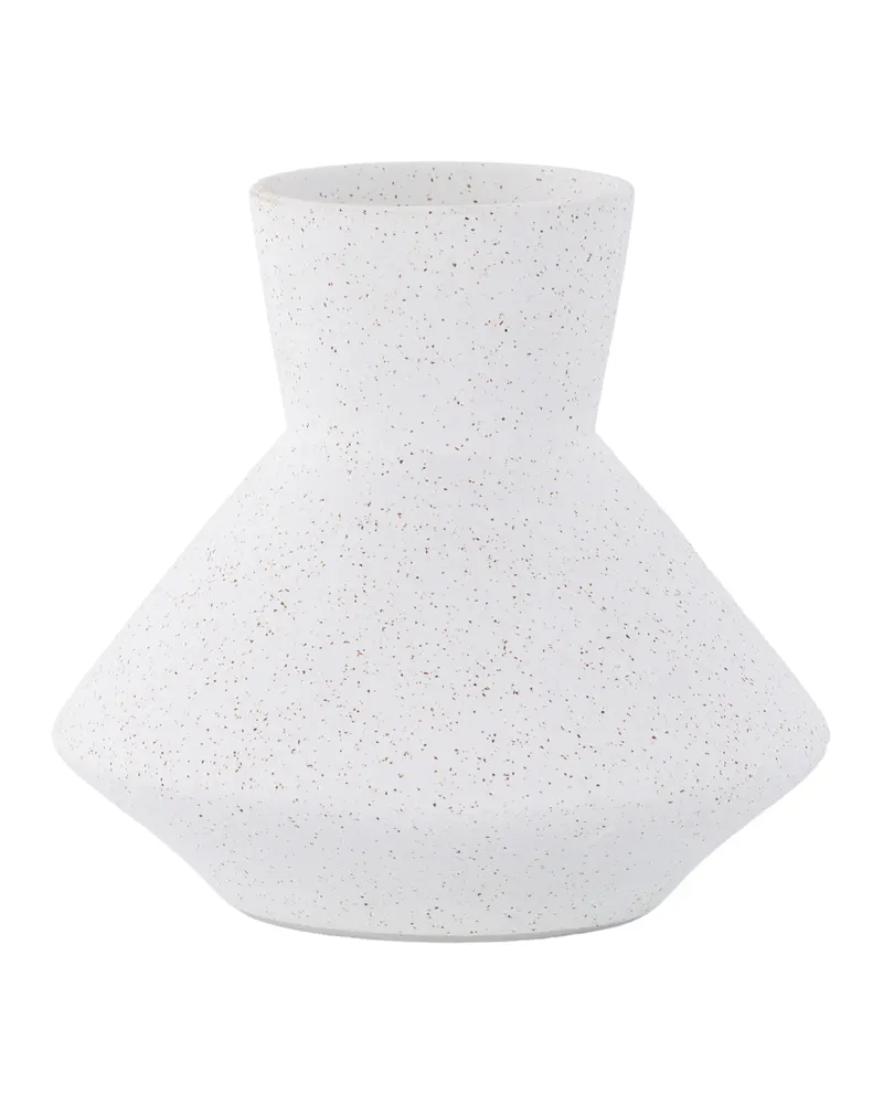 Rellis Vase aus Töpferware in Ø 22 cm, Weiß, Ansicht 1