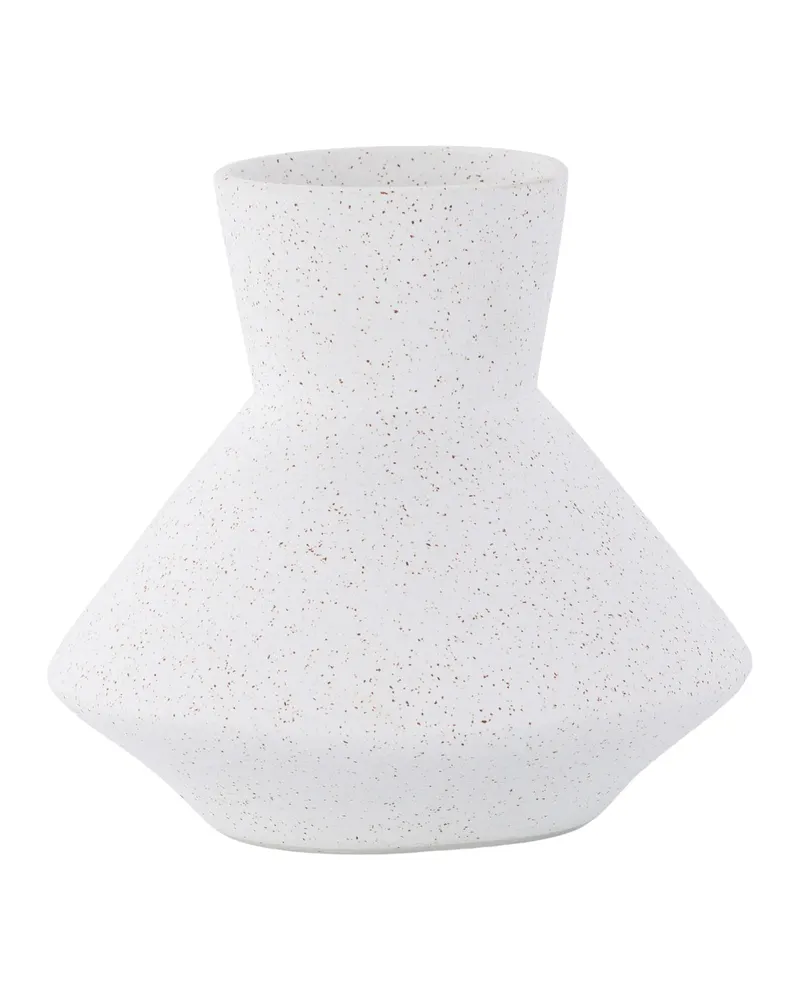 Rellis Vase aus Töpferware in Ø 22 cm, Weiß, Ansicht 8