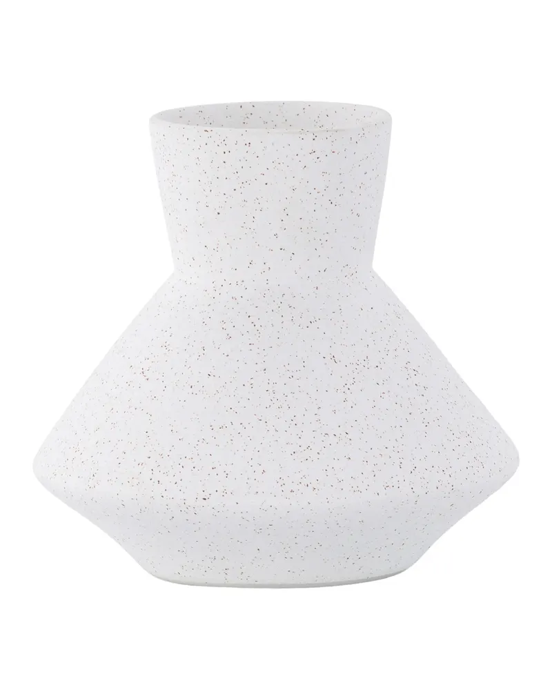 Rellis Vase aus Töpferware in Ø 22 cm, Weiß, Ansicht 9