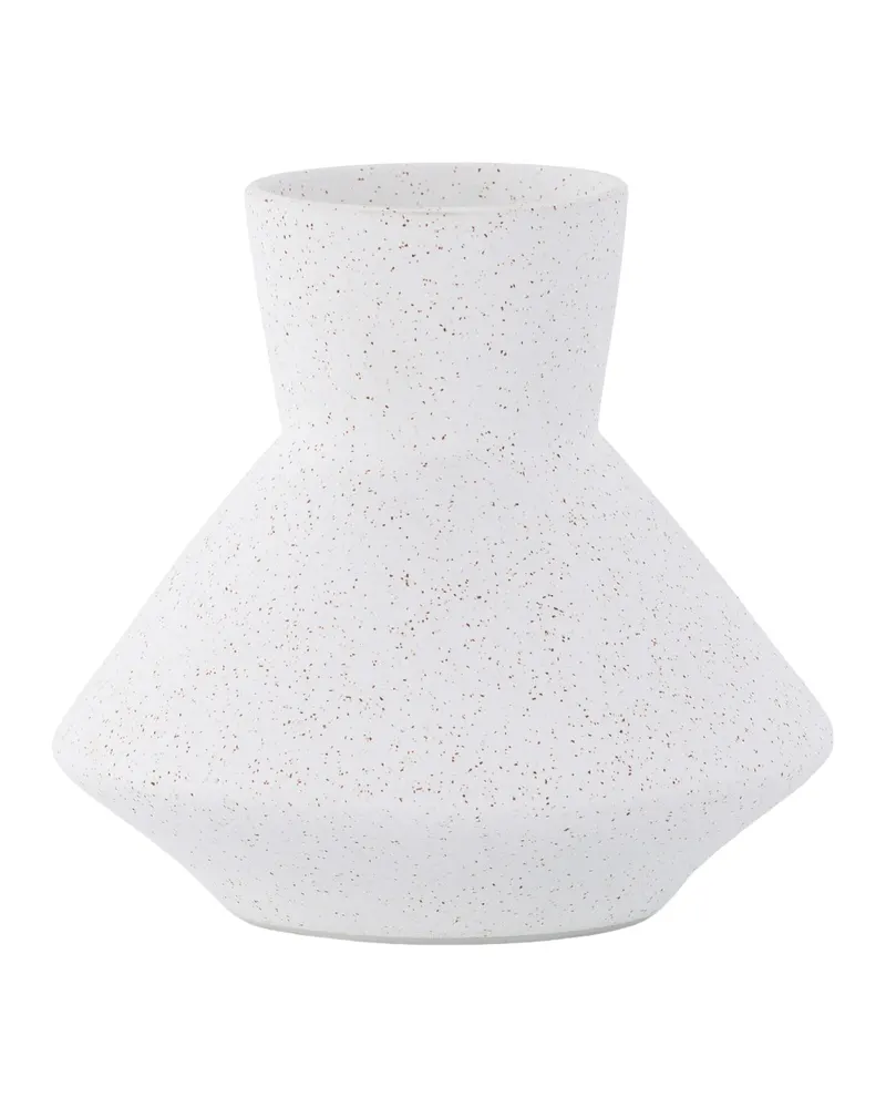 Rellis Vase aus Töpferware in Ø 22 cm, Weiß, Ansicht 10