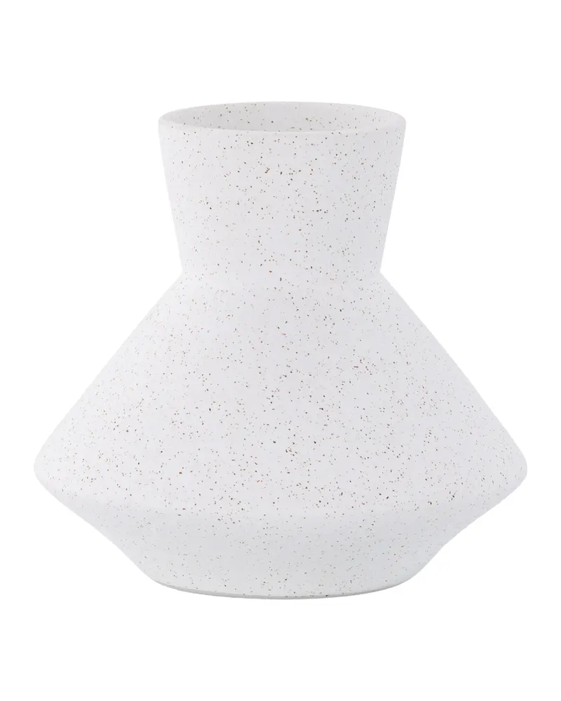 Rellis Vase aus Töpferware in Ø 22 cm, Weiß, Ansicht 12