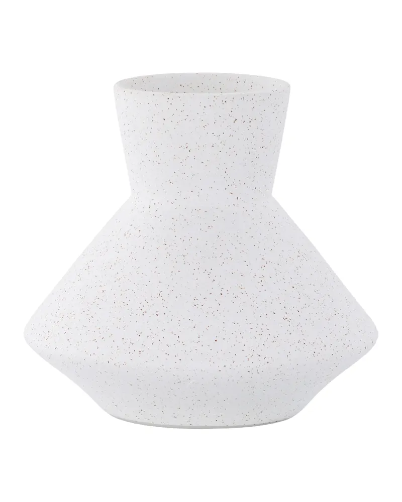 Rellis Vase aus Töpferware in Ø 22 cm, Weiß, Ansicht 2