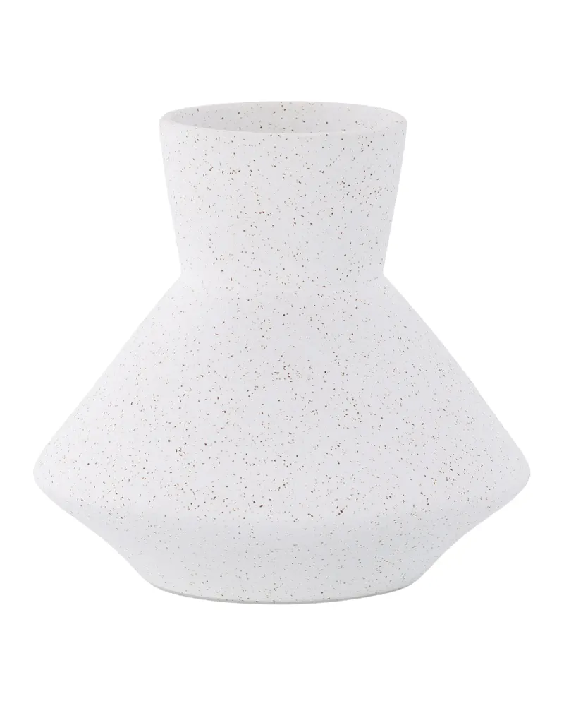 Rellis Vase aus Töpferware in Ø 22 cm, Weiß, Ansicht 3