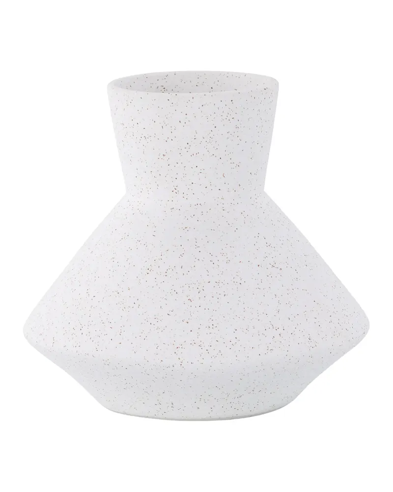 Rellis Vase aus Töpferware in Ø 22 cm, Weiß, Ansicht 6