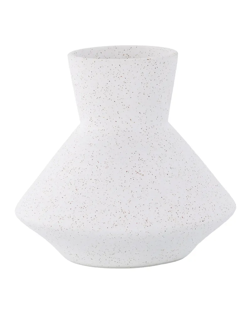 Rellis Vase aus Töpferware in Ø 22 cm, Weiß, Ansicht 7