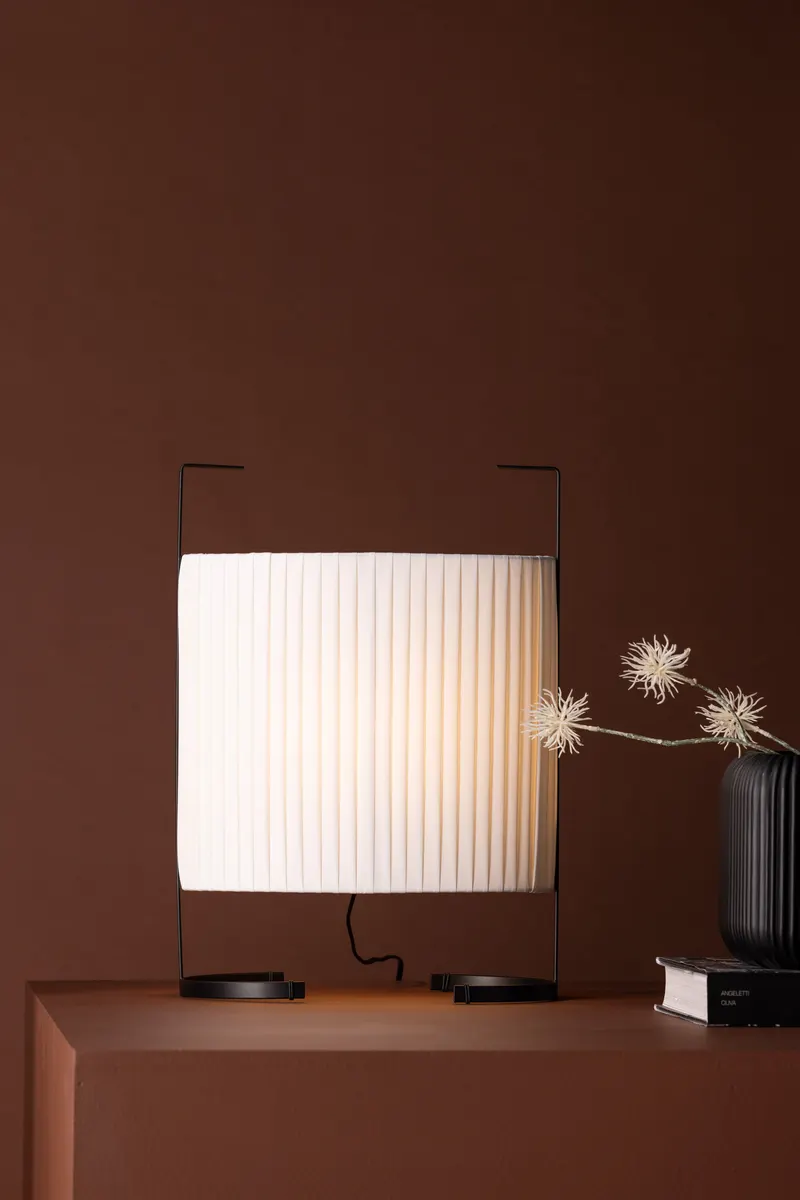 Rennes Stehlampe mit Stoffschirm in 35 × 48 × 20 cm, im Wohnraum, Ansicht 1