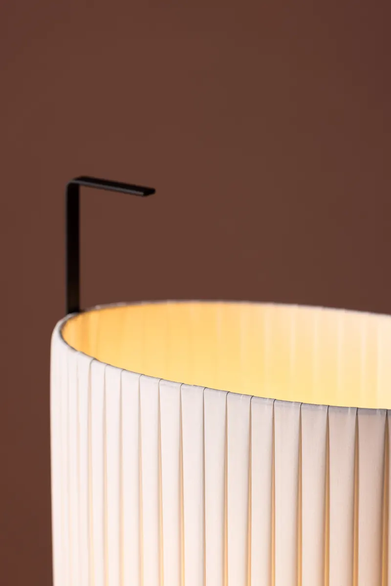 Rennes Stehlampe mit Stoffschirm in 35 × 48 × 20 cm, im Wohnraum, Ansicht 4