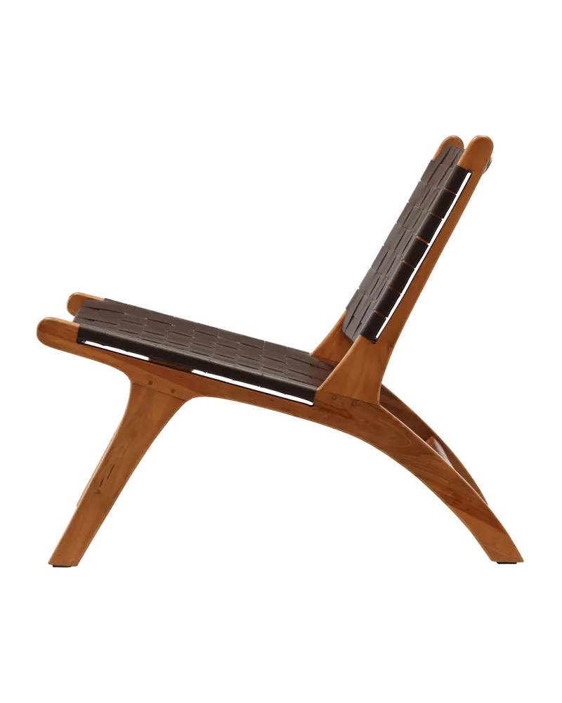 Rike Loungesessel aus Teak in Braun, Gestell Natur, Ansicht 10