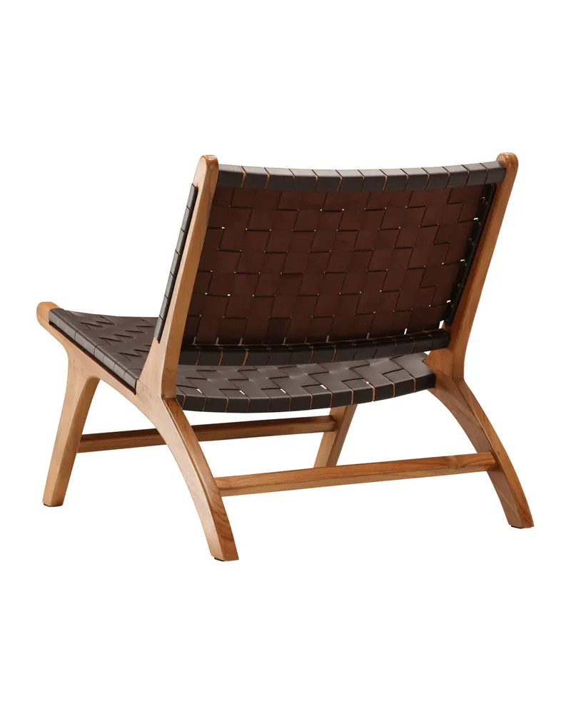 Rike Loungesessel aus Teak in Braun, Gestell Natur, Ansicht 11