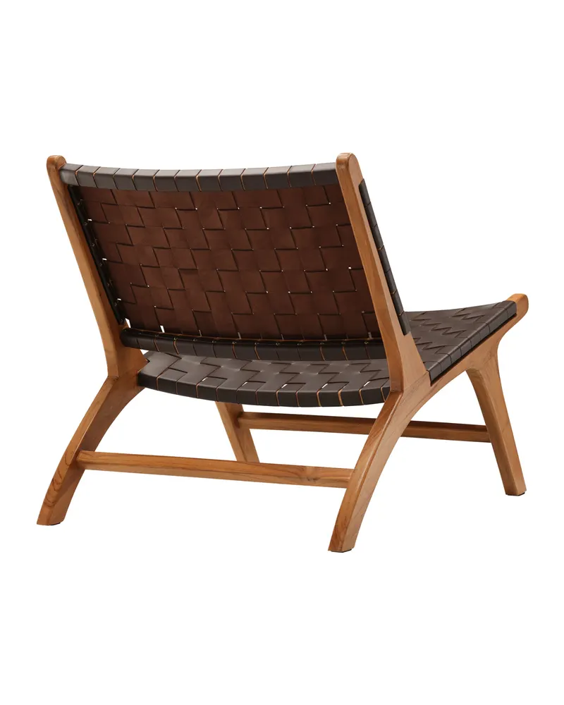 Rike Loungesessel aus Teak in Braun, Gestell Natur, Ansicht 12