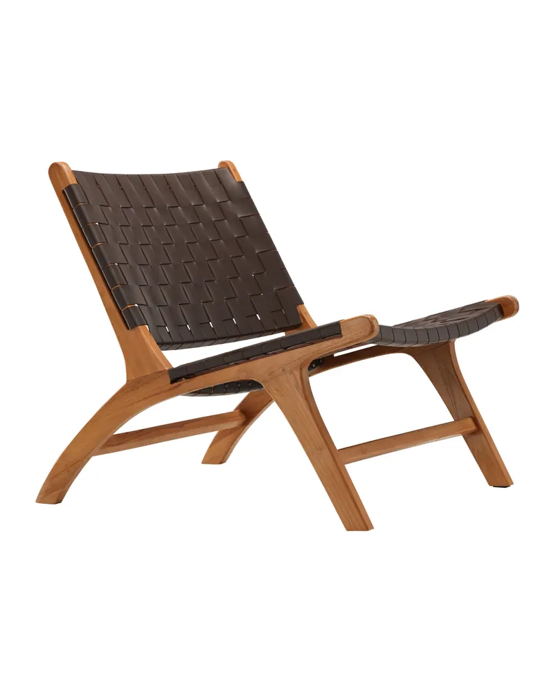 Rike Loungesessel aus Teak in Braun, Gestell Natur, Ansicht 2