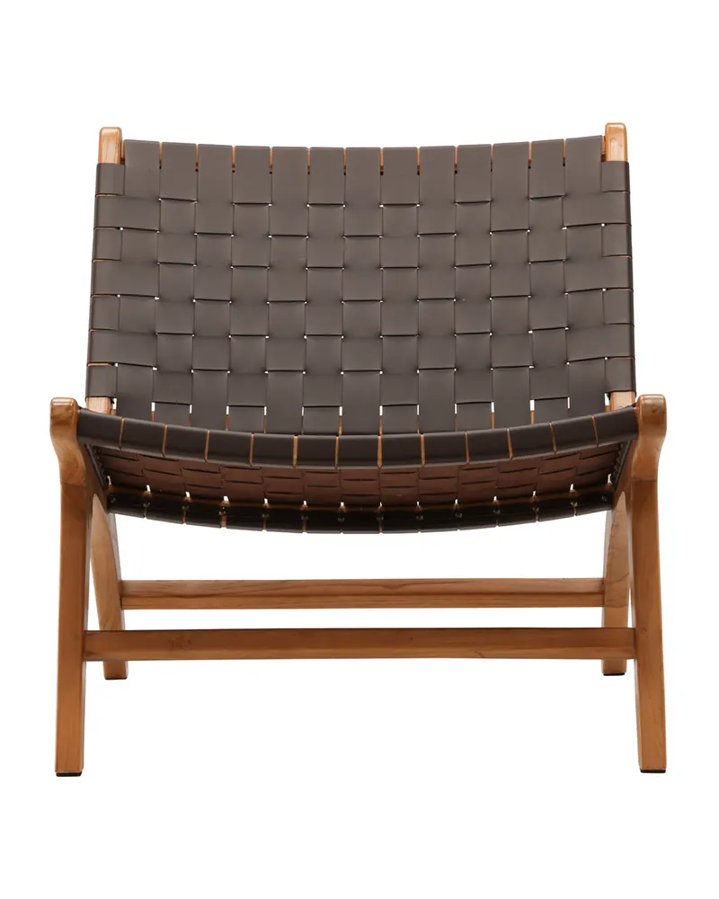Rike Loungesessel aus Teak in Braun, Gestell Natur, Ansicht 5