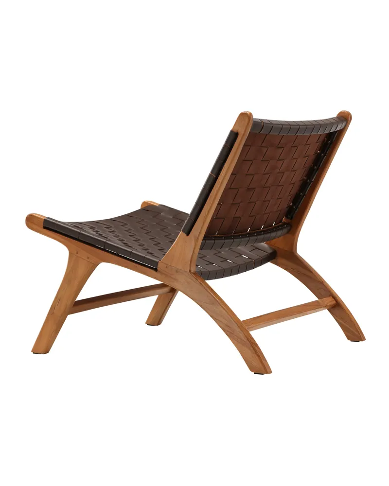 Rike Loungesessel aus Teak in Braun, Gestell Natur, Ansicht 6