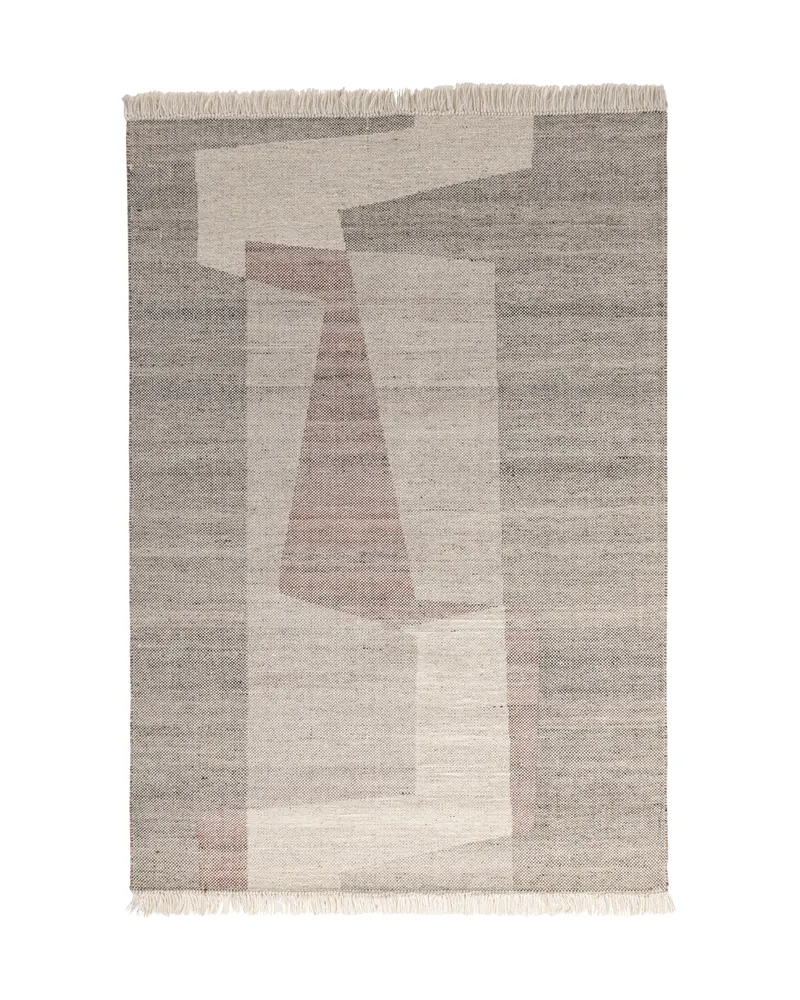 Rio Teppich mit abstraktem Muster und Fransen, 230 × 160 cm